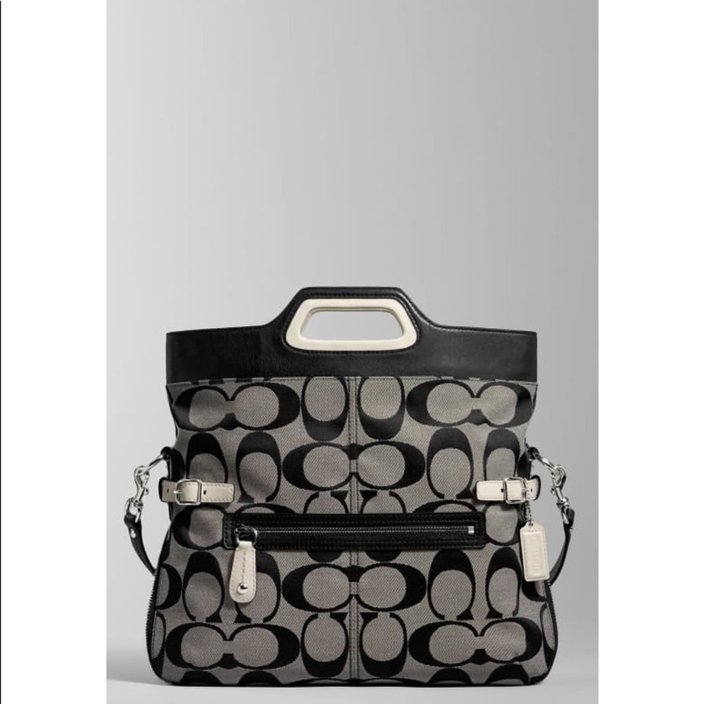 Coach Bonnie signature jacquard foldover crossbody